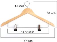 Tailai en bois prix d'usine en gros couleur naturelle cintre en bois personnalisé pour vêtements cintres de costume en bois