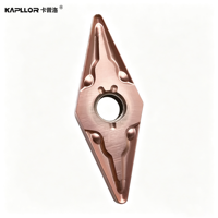 VNMG160408-MA KAPLLOR OEM Plaquita Rómbica CNC de 35 Grados para Torneado Externo, Herramienta de Torneado de Acero Inoxidable, Plaquita Puntiaguda, Envío en 7 Días