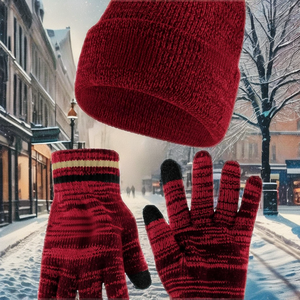Gorro de Punto Informal Unisex, Paquete de 4 Gorros de Invierno para Adultos, Gorras Cálidas para Viajar, 100% Acrílico, Jacquard Estampado - Product Image 2