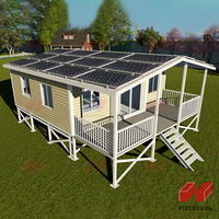 Bâtiment de bureau conteneurisé pliable et extensible de qualité supérieure, en acier durable, étanche, installation rapide