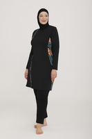 Maillot de Bain Burkinis Hijab Grandes Tailles M-6XL, Manches Longues Haute Qualité, Maillot de Bain Musulman Modeste, Femme Islamique