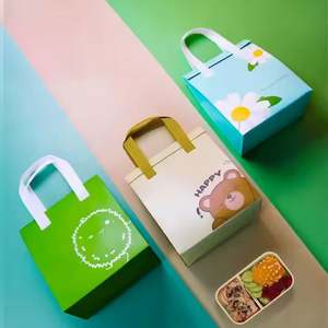 Sac isotherme personnalisé en non-tissé avec compartiment repas et fermeture auto-adhésive pour l'emballage des aliments et des boissons - Product Image 2