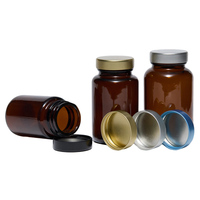 Lids métalliques pour pots Unishell en fer blanc, finition lisse, finitions or, argent, noir, filetage 38-400, 45-400, 53-400, 58-400, 70-400