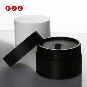 Manufacturer 4 Oz 8 Oz Plastic Cosmetics Containers And Packaging Pet Cream White Black Frosted Plastic Jar With Lids