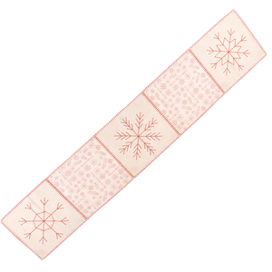 <span class=keywords><strong>Camino</strong></span> <span class=keywords><strong>de</strong></span> <span class=keywords><strong>Mesa</strong></span> con Diseño <span class=keywords><strong>de</strong></span> Copos <span class=keywords><strong>de</strong></span> Nieve Rojos y Marfil para la <span class=keywords><strong>Mesa</strong></span> <span class=keywords><strong>de</strong></span> Comedor en Navidad, Decoración Navideña para el Hogar, Venta al Por Mayor - Product Image 3