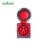 EBASEE 16a IP44 IP67 Prise électrique industrielle monophasée 16A 3 broches pour l'extérieur