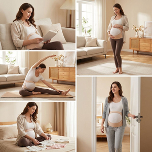 Ceinture de soutien de maternité respirante en gros, réglable, avec soutien lombaire ergonomique pour femmes enceintes - Product Image 3