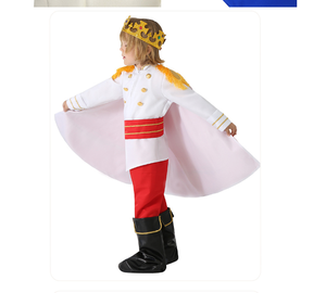 Costume <span class=keywords><strong>de</strong></span> cosplay pour enfants XJ du prince charmant des contes <span class=keywords><strong>de</strong></span> fées, style européen et américain, 100% polyester, unisexe - Product Image 5