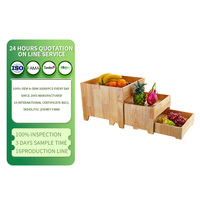 Présentoirs de buffet en bois pour hôtels et restaurants, ensemble complet, idéaux pour les fêtes, banquets de mariage, cantines