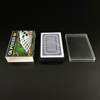 Carte à jouer en pvc bon marché carte de papier carte de poker d'usine