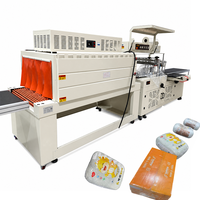 Machine d'emballage automatique à haute vitesse électrique 30 paquets/min, tunnel de rétraction thermique pour films PE POF, pour couches et produits alimentaires