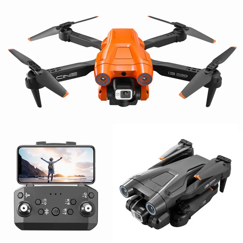 i3 PRO mini drone 4K HD dual obstacle avoidance optical flow camera with electric adjustment RC Quadcopter drones toys