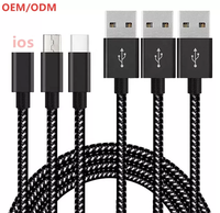 Câble de charge et de données USB Type-C en nylon tressé coloré