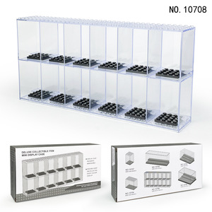 BLOCKMOC 10708, 12 Piezas, Caja de Plástico Transparente para Minifiguras, Estuches para Bloques de Construcción, Juguete para Niños de 6+ Años, Desarrollo de la Inteligencia, ASTM - Product Image 2