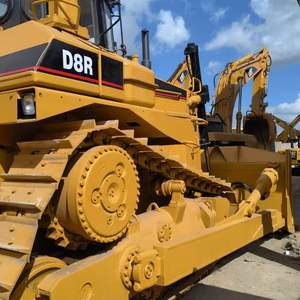 Bulldozer sur chenilles CAT D8R d'occasion, faible nombre d'heures de fonctionnement, 37,8 tonnes, lame en U de 10 mètres cubes, performances mécaniques stables, sans fuite d'huile - Product Image 4