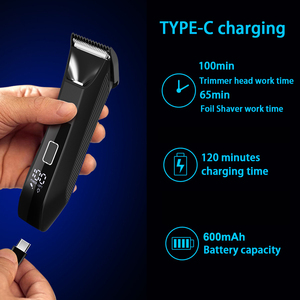 เครื่องโกนขนบริเวณขาหนีบ IPX7 กันน้ำ เครื่องโกนขนไฟฟ้าสำหรับผู้ชาย เครื่องโกนขนผู้หญิง เครื่องโกนขนตามร่างกาย เครื่องเล็มหนวดเครา ชุดอุปกรณ์ดูแลขน - Product Image 3