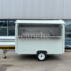 Chariot de vente de glaces miniatures au prix d'usine, remorque alimentaire mobile personnalisée pour la rue - Product Image 1