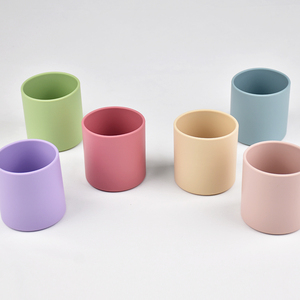 Reusable Toddler Water Cup <b>Microwave</b> Safe Dishwasher Proof Non Slip Eco Friendly BPA Free Silicone Kids Drink - Product Image 6