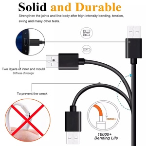 Chứng nhận 2.0 nối Micro USB sạc cáp cho máy ảnh máy tính iOS Thiết bị tai nghe Hot Bán người tiêu dùng điện tử - Product Image 4