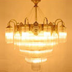 Candelabro de cobre luces decoración Villa dúplex escalera estilo <span class=keywords><strong>Baroco</strong></span> sala de estar comedor cristal borlas lámparas colgantes - Product Image 2