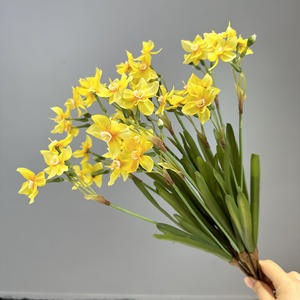 Q282 2023 nuovo Design fiori artificiali narcisi stile pastorale narcisi simulazione di narcisi decorazione di nozze per la casa - Product Image 2