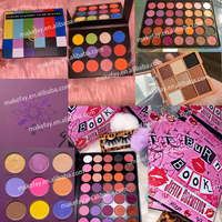 Palette de fards à paupières sans talc, maquillage personnalisé, palette de fards à paupières à marque privée, fini mat et scintillant, palette de fards à paupières vegan