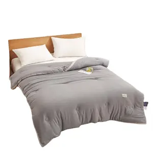 दिलासा राजा Hometextile कपास ग्रे नीचे Duvet बाहरी Shellpolyester100waddingdo ग्रीन रजाई