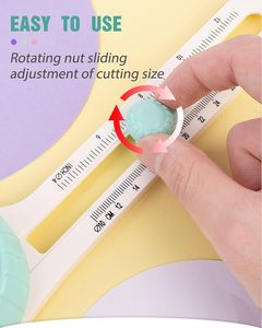 Công cụ cắt vòng tròn 250419 cho hàng thủ công giấy, dao cắt tròn xoay 360 °, dao cắt giấy tròn thủ công tự làm - Product Image 5