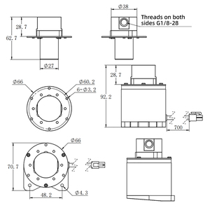 Pompe à engrenages micro haute pression pour transfert de liquide à pression différentielle de 20 bars - Product Image 4