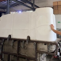 Cuves de stockage chimiques faites sur commande de moule de Roto de PE, conception liquide industrielle de moule des conteneurs 2000L Rotomold de stockage