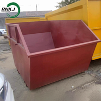 RNKJ 6CBM Bacs de tri empilables en acier pour recyclage et stockage de déchets