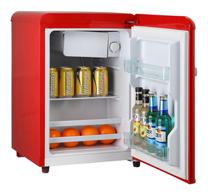 Refrigerador Pequeño BL-55 Estilo Retro para Hogar y Hotel, Refrigerador Compacto Combinado de 55L con Congelador, Mini Refrigerador con Caja Refrigeradora - Product Image 4