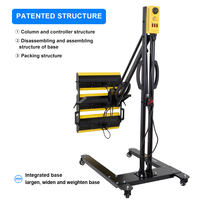Lámpara de Curado de Pintura Infrarroja de Onda Corta de Alta Calidad de 3900W, Secador de Pintura Móvil para Automóviles, Lámpara IR para Secado de Pintura, Lámpara de Calentamiento para Cabina de Pintura