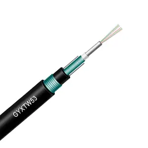 GYXTW53 Waterproof Fiber Cable 4/6/8/12/24 Core Fiber Cable Steel Wires Fiber Optical Cable