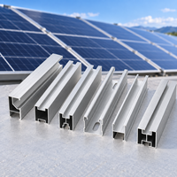 Composants de fixation de rail en aluminium résistant au vent pour support de module photovoltaïque sur toit incliné