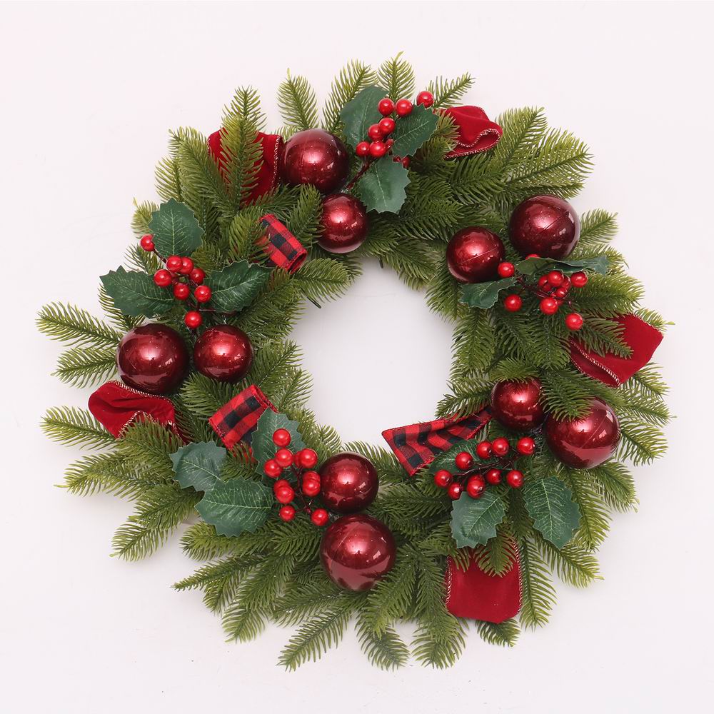 christmas wreath small with led lights