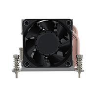 130W LGA 1150 1155 1156 1151 2U Refroidisseur de CPU de dissipateur de chaleur de serveur avec ventilateur Pwm Cpu 4 dissipateur de chaleur en cuivre pour refroidissement de serveur