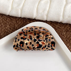 Pinzas de Pelo con Diseño de Garra de Leopardo, Tamaño Grande, Simples, para Otoño e Invierno, Pinzas de Pelo Cuadradas de Acrílico para Mujer - Product Image 5