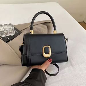 Bolso de Mano de Alta Gama para Mujer, Diseño Retro 2026, Estampado, PU, Cierre de Cadena y Cremallera, Correa Doble Ajustable, Portátil, Envío Directo - Product Image 3