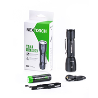 Lampe torche tactique NEXTORCH TA41, 2600 lumens, portée de 272 m, rechargeable, LED 21700, brise-vitre, pour patrouille extérieure, autodéfense