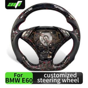 <span class=keywords><strong>Volant</strong></span> <span class=keywords><strong>sport</strong></span> en cuir et fibre de carbone forgé sur mesure pour <span class=keywords><strong>E60</strong></span> E70 E71 E90 E46 avec écran LED - Product Image 2