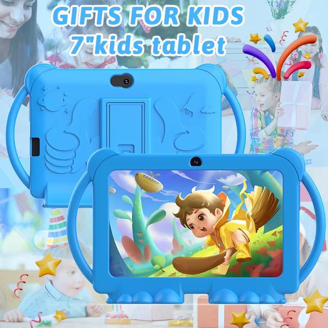 Top-of-the-line 7.0-inch FHD Educational Display Tablet for Kids, Durable Android Tablet with Fast Charging.
