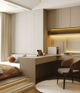 Juego de Muebles de Madera Personalizables para Dormitorio, Apartamento u Hospital, Incluye Camas Bajas Tipo Tatami y Mesas - Diseño Moderno, 5 Años de Garantía - Product Image 1