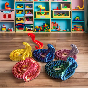 งูงูเห่าพิมพ์ลาย3D ของเล่นงูแบบ3D <span class=keywords><strong>ใหม่</strong></span>ย่อยสลายได้ตามธรรมชาติ - Product Image 2