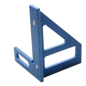 Triangular Ruler Aluminum Alloy 30 Cm Drawing Line Ruler For Home Carpentry Renovation - Product Image 2