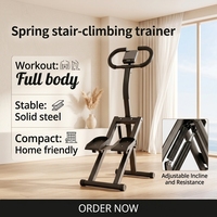 Appareil de fitness multifonctionnel pliable pour la maison, en alliage d'aluminium, avec résistance réglable, pour la perte de poids et l'exercice cardiovasculaire