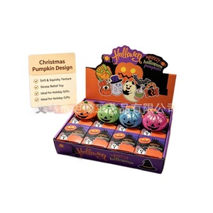Juguete Blandito Antiestrés de Calabaza de Halloween con Purpurina al por Mayor para Regalos y Detalles de Fiesta - Product Image 2