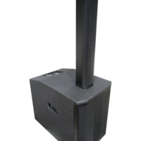 Altavoz de Columna Activo de Madera RQSONIC AC49-PRO con Amplificador Clase D de Frecuencia Completa y Woofer de 12 Pulgadas, 1000W, Sistema de Sonido Profesional