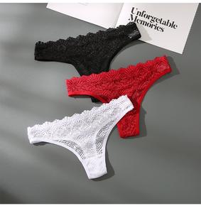 Dames Sexy Lingerie Damesondergoed Set Van Hoge Kwaliteit Kant Borduurwerk Slipje Lage Taille Ademende Onderbroek G String Slipje - Product Image 3