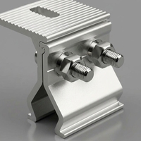 Support solaire monobloc à joint debout, en aluminium anodisé résistant à la corrosion, modèle CLAMP B, charge éolienne 60M/S
